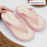 Luofu Thick-soled Slippers For Women In Summer Wear Internet Celebrity Fashionable Casual Girls Sand