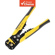 Wire Stripping Pliers 8-Inch 5-in-1 Multifunctional Cutting Crimping Tool For 24-10AWG 0.2-6mm² Yell