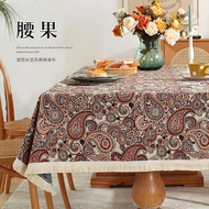 Vintage Bohemian Cotton Linen Tablecloth Home Style Geometric Pattern Coffee Table Cloth Dining Tabl