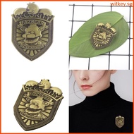 WIT Fnaf Security Badge Brooch Pin Freddys Fazbear Badge Lapel Pin for Backpack