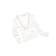 เสื้อยืดคอกลมแขนยาวทรงสลิมฟิตสำหรับผู้หญิง 1JINN STUDIO เสื้อชั้นในถักแบบเข้ารูป ทรงเข้ารูป ทรงเข้าร