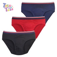2 sets for 200 Cotton Garterized Brief for Kids Boys 3IN1 RANDOM COLOR 4-7 Years Old [P-4012]