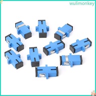 WU 10PCS SC UPC Fiber  Adapter SC Fiber  Flange SC UPC Connector
