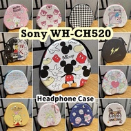 【imamura】 For Sony WH-CH520 Headphone Case Simple Cartoon Headset Earpads Storage Bag Casing Box