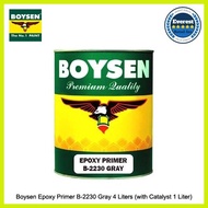 ◩ ⊕ ▬ Boysen Epoxy Primer B-2230 Gray 4 Liters (with Catalyst 1 Liter)