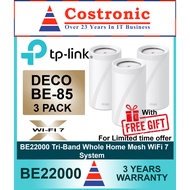 TP-link DECO BE85 (3-PACK) BE22000 Tri-Band Whole Home Mesh WiFi 7 System ( 3 years local Warranty)