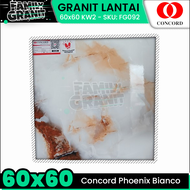 Granit Lantai 60x60 Concord Phoenix Bianco Motif Marmer Glossy