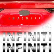 Car Decor 3D Letter Emblem Metal Sticker Rear Tail Bumper Trunk Badge Decals For INFINITI Logo FX35 
