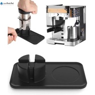 SUCHENHD Tamper Holder, Heat-Resistant Food-Grade Silicone Tamping Mat, Non-Slip Slot Design Durable
