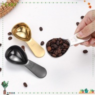 TEAMY Coffee Bean Measuring Spoons, 15/30ml Stainless Steel Coffee Scoops, Durable 1 Tbsp or 2 Tbsp 