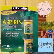 IMPORTED FROM USA (EXPIRATION AUGUST 2026) Kirkland Signature Low Dose Aspirin 81 mg (730 tablets)