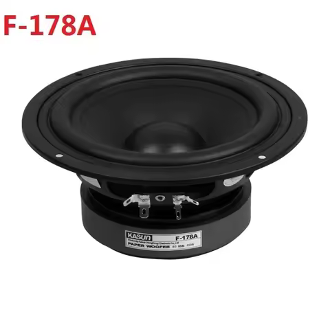 1 Pieces Kasun F-178A/MK-630 6.5'' Home Audio DIY Midrange Speaker Driver Unit Black PP Cone 8ohm/11