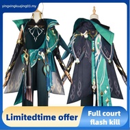 Genshin Impact Alhaitham Cosplay Full Set Costume Sumeru Grassland Character Cos Uniform Halloween P