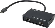 LINDY 41732 Mini DisplayPort,Black 2 x HDMI MST Hub