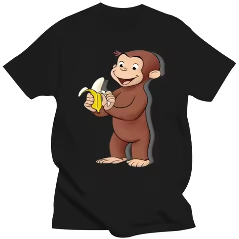 Curious George T Shirt Curious George T-Shirt 100 Cotton Classic Tee Shirt Fun Short Sleeves Plus si