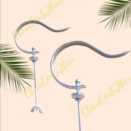 Large short hook set for crested bird cage accessories and other cages - bird cage accessories