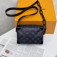 Louis Vuitton LV Soft Trunk 黑色老花 小盒子斜挎包 M44735