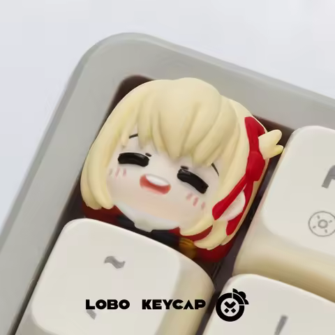 Lycoris Recoil Chisato Nishikigi Keycap Anime Character Merchandise Kawaii Esc Replacement Mechanica