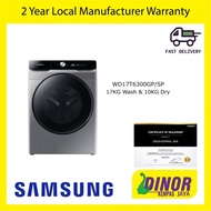 SAMSUNG Front Load Washer Dryer with AI Ecobubble™17KG Wash & 10KG Dry WD-17T6300GP/SP