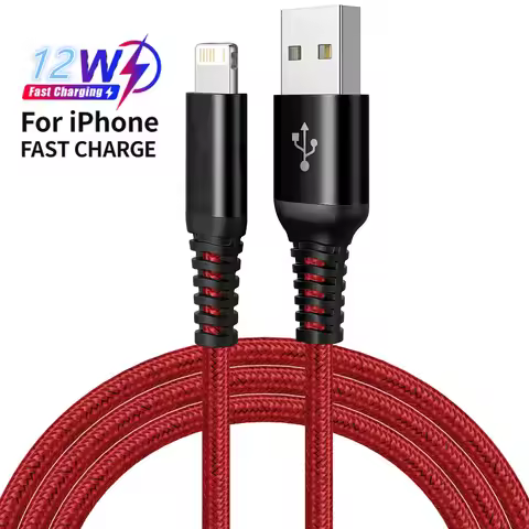 3A USB Cable For iPhone 13 12 11 14 Pro Max XR X XS Max 7 8 Plus iPad iPhone Charger Fast Charging C