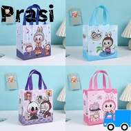 PRASI  Tote Bags, Cartoon Plastic Handbag,  Waterproof Storage POP MART Gift Bags