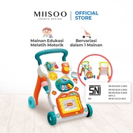 MIISOO Baby Walking Coach mainan bayi dorong baby push walker dengan mainan anak latihan jalan