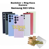 Samsung S23 Ultra Backdoor + Camera GlassRing Rear Cover Casing SAMSUNG S23 ULTRA