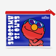 Bundanjai (หนังสือ) SST3 กระเป๋าพลาสติกซิปรูด Elmo is awesome Zipper PVC Bag W25xH18 cm BL