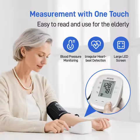 Automatic Digital Blood Pressure Monitor Medical Upper Arm 22-42cm Large Cuff Blood Pressure Meter f