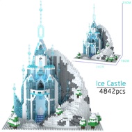 Wooden High Difficulty Toy Particle Assembly Female Pocahontas Castle Elsa Compatible Lego Frozen Princess Disney Micro
