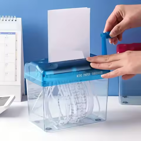 Hand Cranked Design Practical Small Tool for A4 and A6 Paper Shredders, Non Electric Shredders, Hous