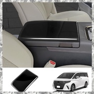 [I O J E] 1 PCS Car Stowing Tidying Armrest Box Panel Trim Cover ABS Interior Accessories for  Alphard/Vellfire 40 Series 2023+ Gloss Black