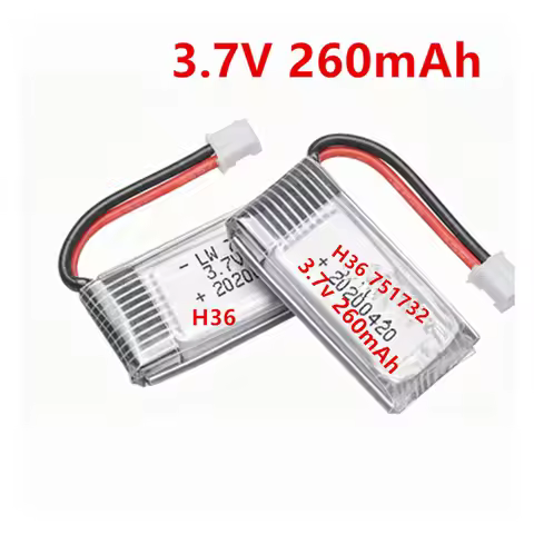 1S 3.7V 260mAh Lipo Battery For H36 E010 E011 E012 E013 Furibee F36 RC Quadcopter Parts