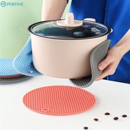 Heat Insulation Pad Silicone Anti-scald Table Pad Nordic Heat-resistant Pan Pad Casserole Pad Househ