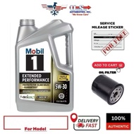 120766 Mobil 1™ Extended Performance SAE 5W30 Fully Synthetic Engine Oil (4.73L) Protects For 20K Mi