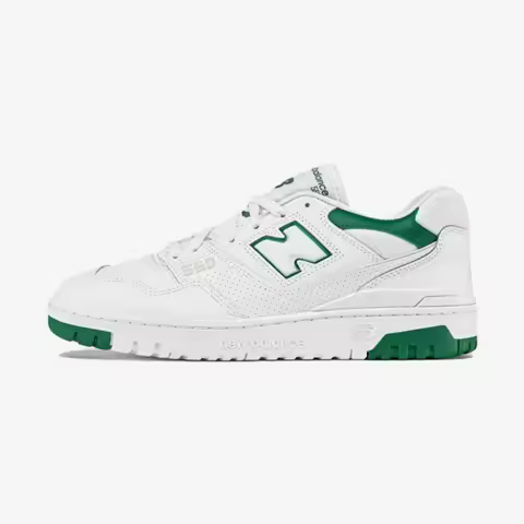 New Balance NB 550: Stylish, Comfortable, Low-Top Retro Skate Shoes for Men and Women in White and G