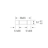 American Lite 5 * 20 Glass Fuse Tube T32mA50mA0.5 A0.25AA F200mA630mAL250V