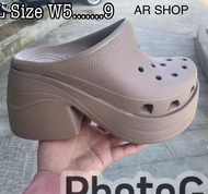 รองเท้าส้นสูง รองเท้า แบบสวมสำหรับผู้หญิงมาใหม่ รุ่น Crocs Siren clog  มีไซส์ 35---40 งานสวยเรียบรู้