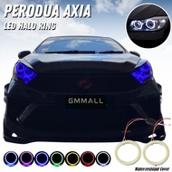 PERODUA AXIA 1pc LED Halo Ring Angel Eyes Headlight Signal Light Daytime Running Light DRL 12V Lampu Signal axia se