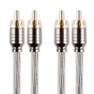 【川木】雙RCA 蓮花訊號線 OCC鍍銀【M213】音訊線 喇叭線