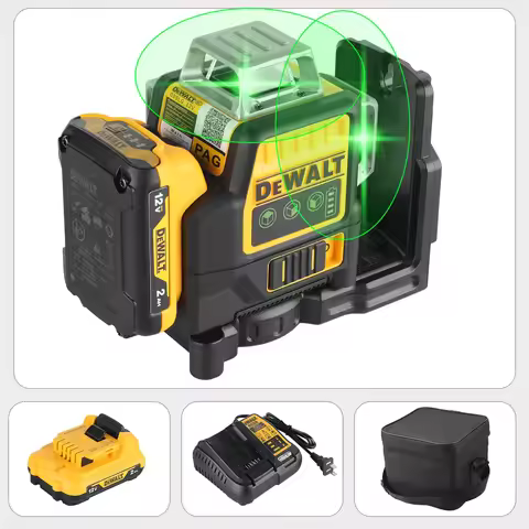 2025 DEWALT DW089LG 360 ° rotating 12 line green laser level outdoor construction marking tool