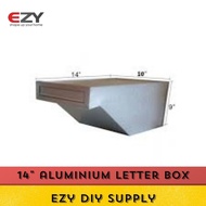 14" Heavy duty aluminium letter box conceal / peti surat aluminium (tanam dalam)