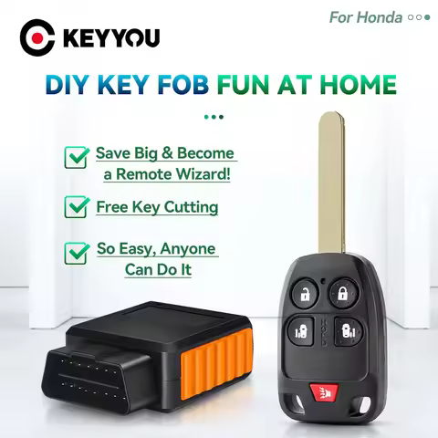 5/6 Buttons Remote Key For Honda Odyssey 2011 2012 2013 2014 OBD DIY Programmer Tool 313.8MHz ID46 C