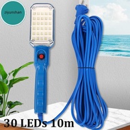 ziyunshan Portable 7W 30LED Workshop Flashlight 220V Garage Work Light Repair Inspection Lamp 10M Po