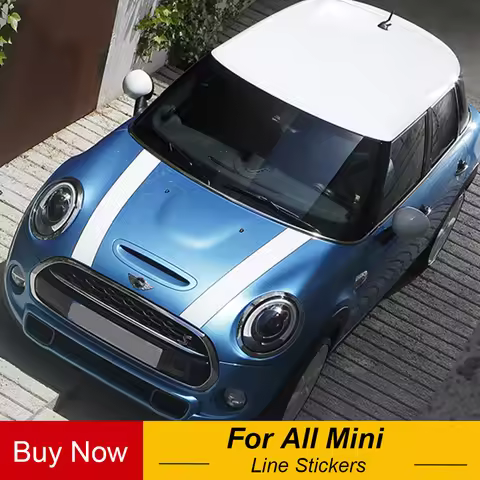 Car Hood Engine Rally Line Stickers And Decals Car-Styling For Mini Cooper S JCW One F54 F55 F56 F60