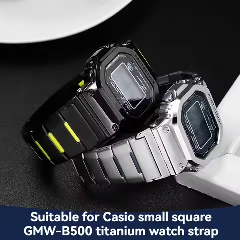 New Stretch Titanium Alloy Watch Band for Casio G-SHOCK GMW-B5000 GM-B2100 MRG-B5000 Men's Replaceme