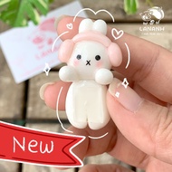 [Hippers for phone] WHITE RABBIT - Cute phone sticker model - PINK COLLECTION