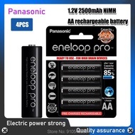 100% NEW Panasonic Original 2500mAh Batteries 1.2V NI-MH Camera Flashlight eneloop pro Toy AA Pre-Charged Rechargeable Battery