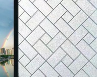 防窺靜電玻璃貼 回形紋 45*200厘米 1件