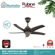 RUBINE Vento RCF-VENTO42-5B MB/OB 42 Inch Ceiling Fan